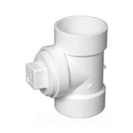 Charlotte Pipe PVC00444X0600 1-1/2 In. PVC DWV Cleanout Tee With Plug
