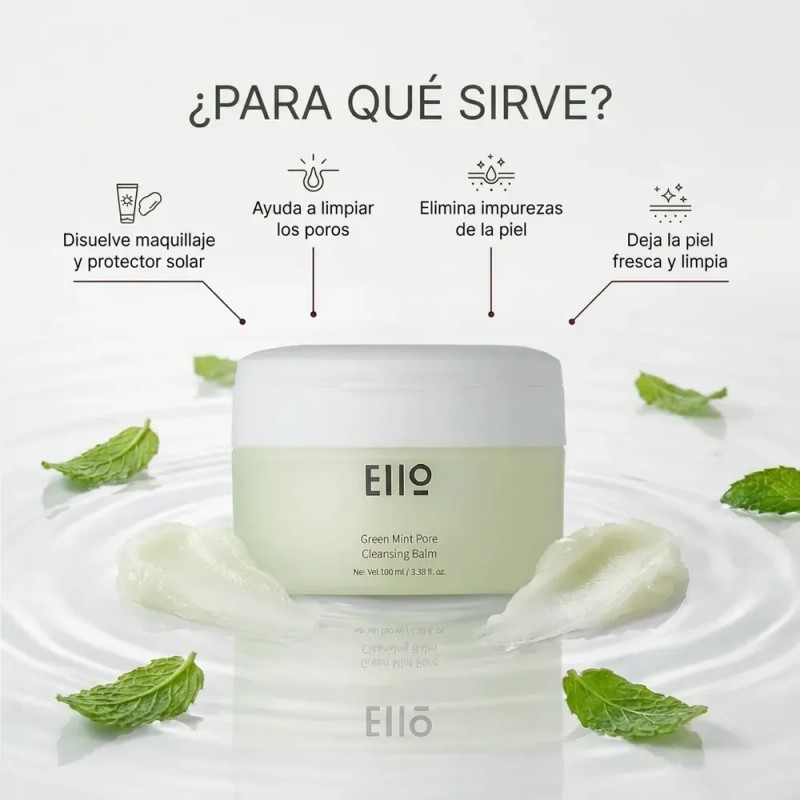 Eiio Bálsamo Desmaquillante Coreano Green Mint Piel Grasa