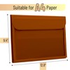 Mr. Pen- File Folder, Brown, Plastic File Folders Letter Size,