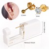 4 Pack Self Ear Piercing Gun,Disposable Safety Ear Piercing Kit