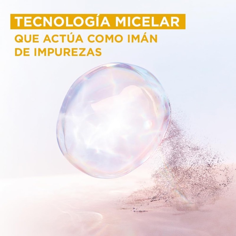 Kit Garnier Skin Active Micelar Bifásica 400ml + Ecopads