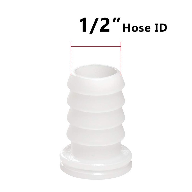 Quickun Plastic 1/2" Pex Barb Plug End Cap Pipe Crimp