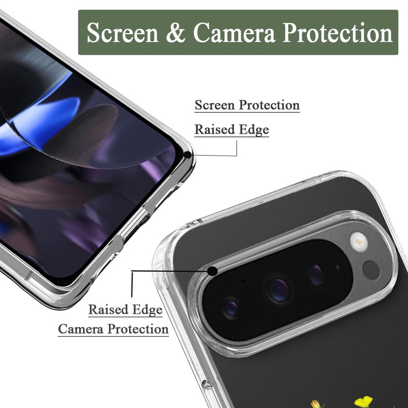 Unov Case Compatible with Pixel 9 Pixel 9 Pro Case