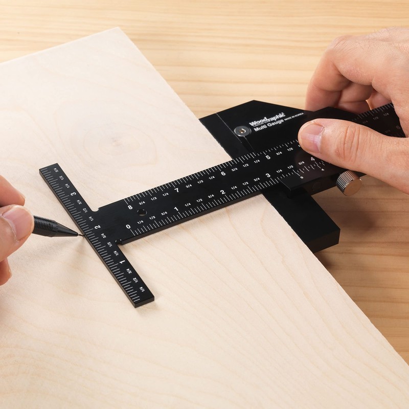 Woodraphic Signature Professional Dual Function Scriber Gauge for Measuring and