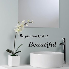 Be Your Own Wall Decal – Inspirational Quote Sticker for Home, Bedroom, Living Room – Family Wall Art Decor