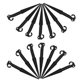 BUGUUYO 20pcs Outdoor Tent Ground Nails Lightweight Plastic Stakes for Camping Hiking and Beach Activities Windproof Canopy Anchors for Easy and Fast Setup