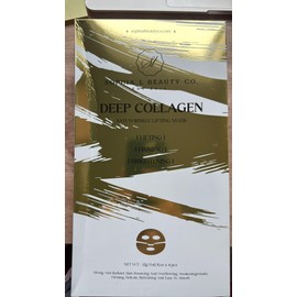 Sophia L Beauty Co. Deep Collagen Sheet Mask, 12g x 4 pcs – Facial Care Mask for Skin Refreshment and Hydration