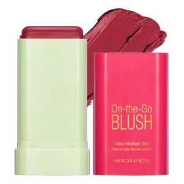 Rubor En Barra /labialOjos, Mejillas Y Labios-Brillo Natural Y Fácil De Difuminar – Tono #2 Hot Red