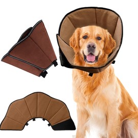 DITAIX Collar Dog Leak Protection Soft Funnel: Comfy Cone Protective Collar Dog for After Surgery - Cat Protection Collar Prevention of Bite and Lick Wounds Adjustable Collar Dog Collar