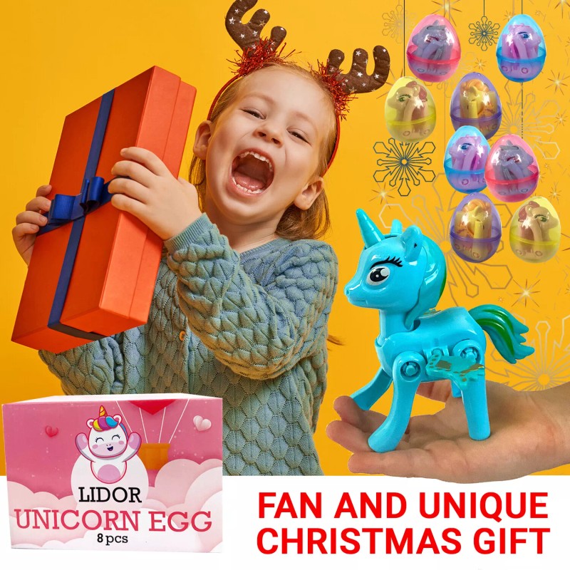 Lidor Surprise Eggs with Unicorns Rainbow Egg Kids Toys Unicorns