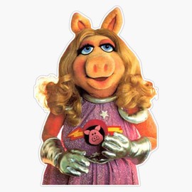 Space Gal Miss Piggy Sticker Bumper Sticker Vinyl Decal 5"