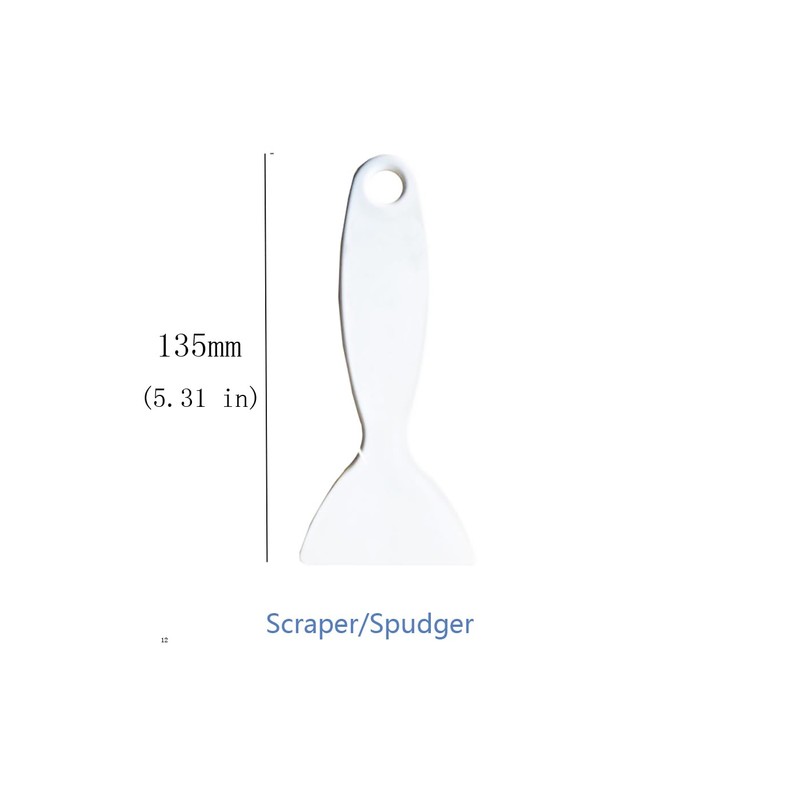 12pcs Thickened Scraper Tool Multiple Purposes Plastic Scraper Putty Knife