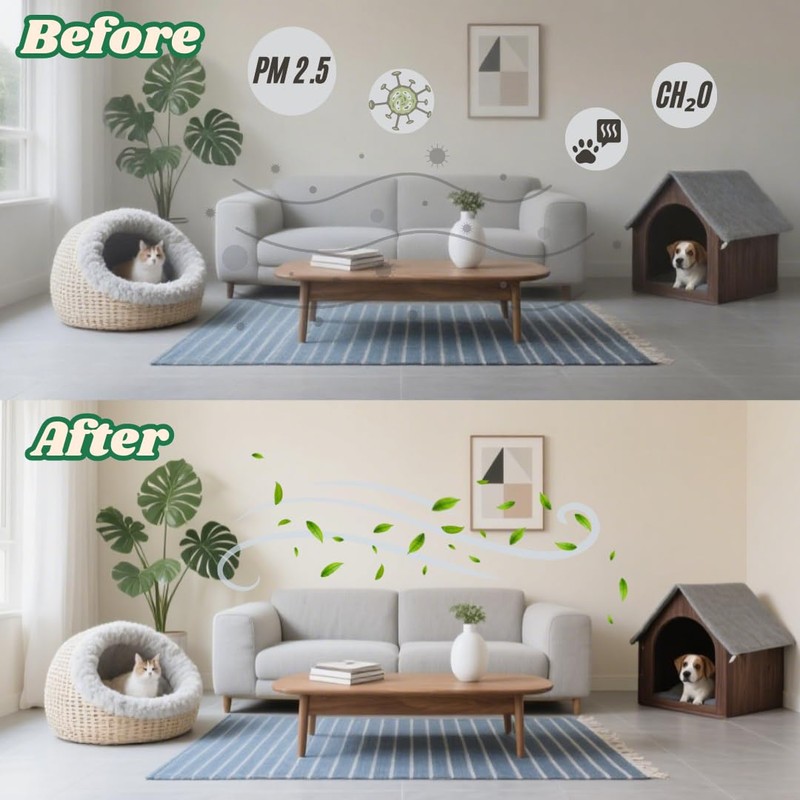 Smart Air Ionizer 4-Pack for Home with Night Light |