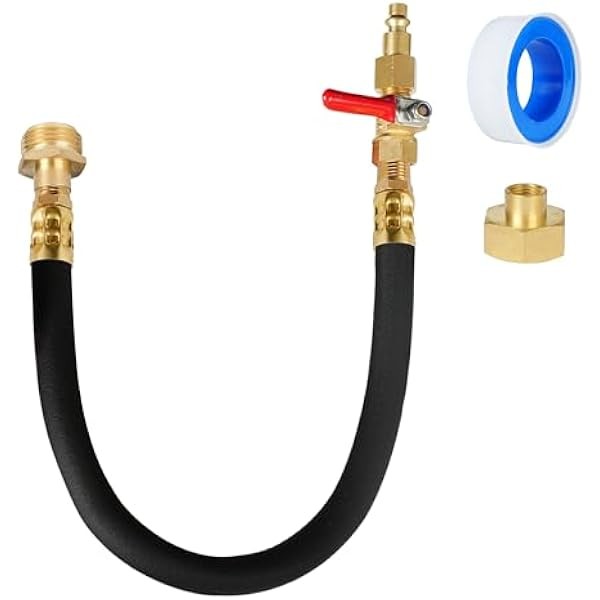 Hourleey RV Winterizer Kit, 18.5" Sprinkler Winterizing Blowout Adapter with