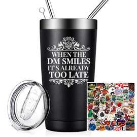DOEARTE Dungeons and Dragons Gifts - Dungeon Master Gifts - Funny Gifts for Dungeon Master D&d DND Dm RPG Fans - 20oz DND Tumbler