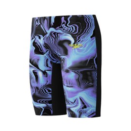 Speedo Boys Fastskin Junior Endurance+ Max High Waisted Jammer Swim Trunks Swimmers Blue Purple Size 15-16 Years