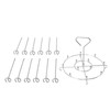 Skewer Stand Stainless Steel Vertical Barbecue Skewers Holder Fryer Accessories