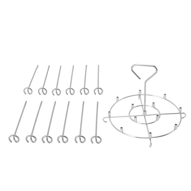Skewer Stand Stainless Steel Vertical Barbecue Skewers Holder Fryer Accessories