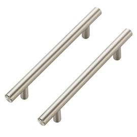 30 Pack 7.38 inch Cabinet Pulls Brushed Nickel Stainless Steel Kitchen Cupboard Handles Cabinet Handles, 5 inch (128mm) Hole Center