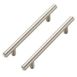 Ravinte 30 Pack 7.38 inch Cabinet Pulls Brushed Nickel Stainless Steel Kitchen Cupboard Handles Cabinet Handles, 5 inch (128mm) Hole Center
