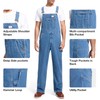 HISEA Mens Denim Bib Overalls, Men's Regular Fit Overall Flex