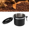 1.2L Coffee Canister Stainless Steel Sealing Storage Jar Food Storage