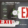FREELICHT 6 Pack Red Exit Signs with Emergency Lights, Two