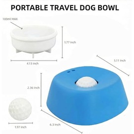 MEISO Comedero Lento para Perros, Tazón Antiderrame Lamedor de 180 ml para Caldo de Huesos y Yogur
