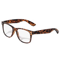 Pink Ribbon Shades Reading Glasses: The Nostalgic, Plastic Retro Square Style for Men and Women - Tortoise 1.50