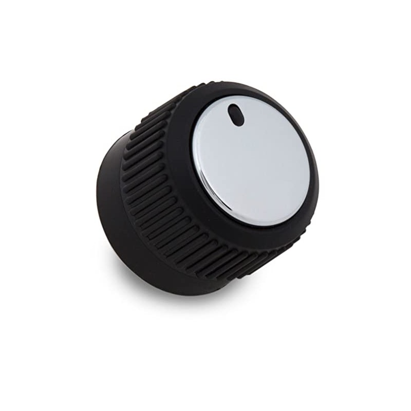 Broil King, 17010, Large Control Knob Resin and Chrome, Silver