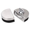 Glass Door Lock 97x65mm Split Type Brushed Polished Surface Replacement
