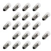 RuiLing 25-Pack E10 Small Light Bulbs Screw Base Indicator Light