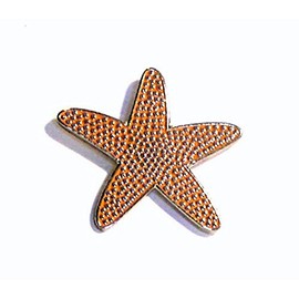 Metal Enamel Pin Badge Brooch - Starfish Star Fish