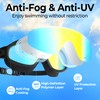 VegoVia Adult Swim Goggles 2 Pack, 180° Wide View Anti-Fog
