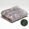 KANGURU Bedspread, Fleece Blanket for Single Bed, Microfibre Cuddly Blanket,