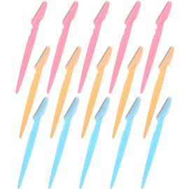 15-Pack Exfoliating Dermaplaning and Eyebrow Razor Tool for Men and Women - Multicolor