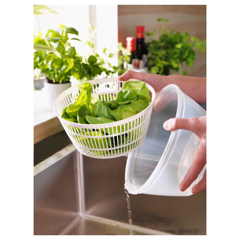 OPTIVICE Plastic 5L Salad Spinner Large | Large Capacity with