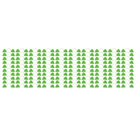 100PCS Greenhouse Arch Frame Double Head Plastic Clip Heating Press Film Clip Clamp 4mm