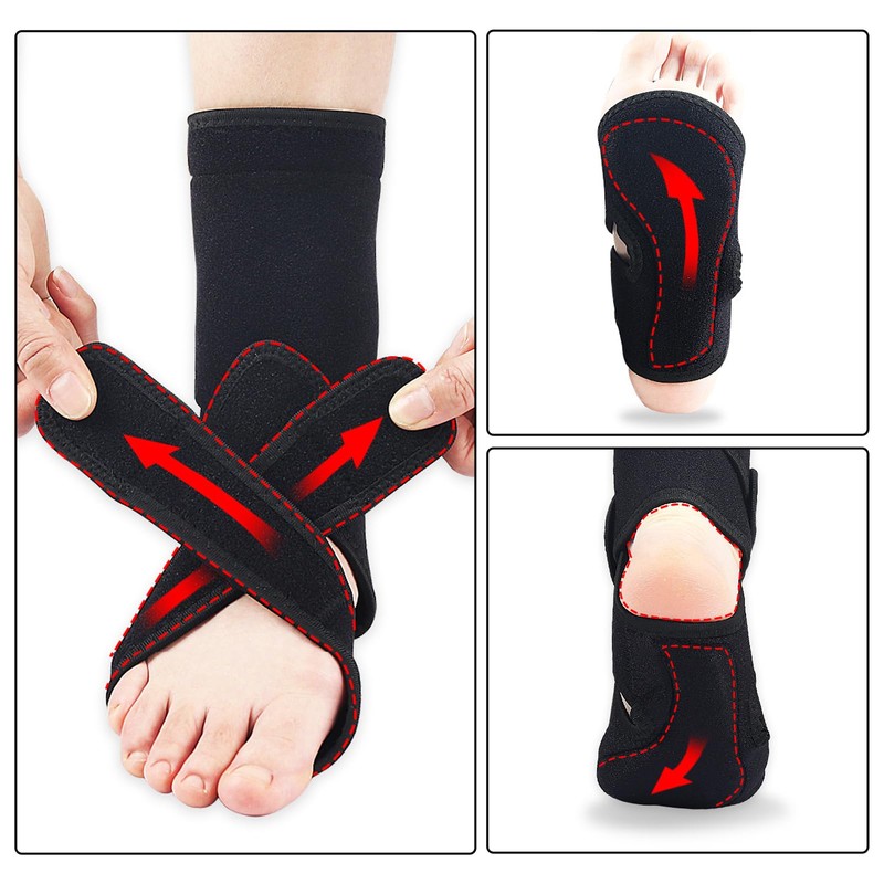 Foot Lift Orthosis for Walking - Plantar Arch Stretching Compression