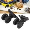 1 Pair ABS Rubber Universal Suitcase Wheels for Trolley Case,