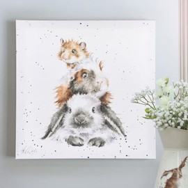 Wrendale Designs - 'Piggy In The Middle' Small Canvas