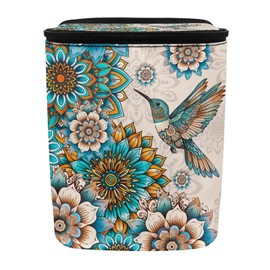 BIGCARJOB Lotus Hummingbird Car Trash Bag Car Trash Interior Accessories for Back Seat Headrest Car Trash Bin Hanging Trash Bag for Car Garbage Can