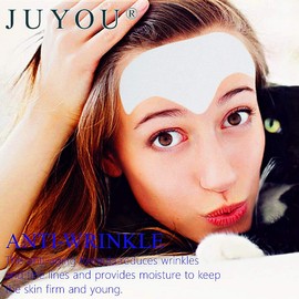 JUYOU Forehead Mask, Pad, Anti-Wrinkle Patch, Firming Collagen Anti-Wrinkle Gel Sticker, Reduce Fine Lines Moisturizers Deeply Repairs (6Packs)