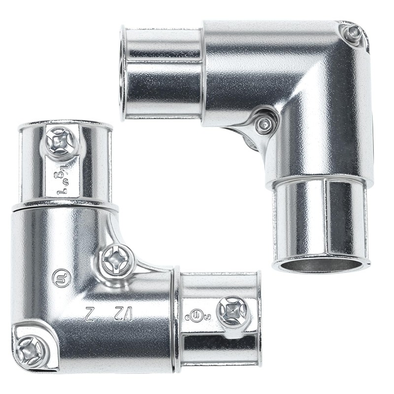 QWORK 1/2 Inch EMT Conduit Fittings Inside Corner Pull Elbow,
