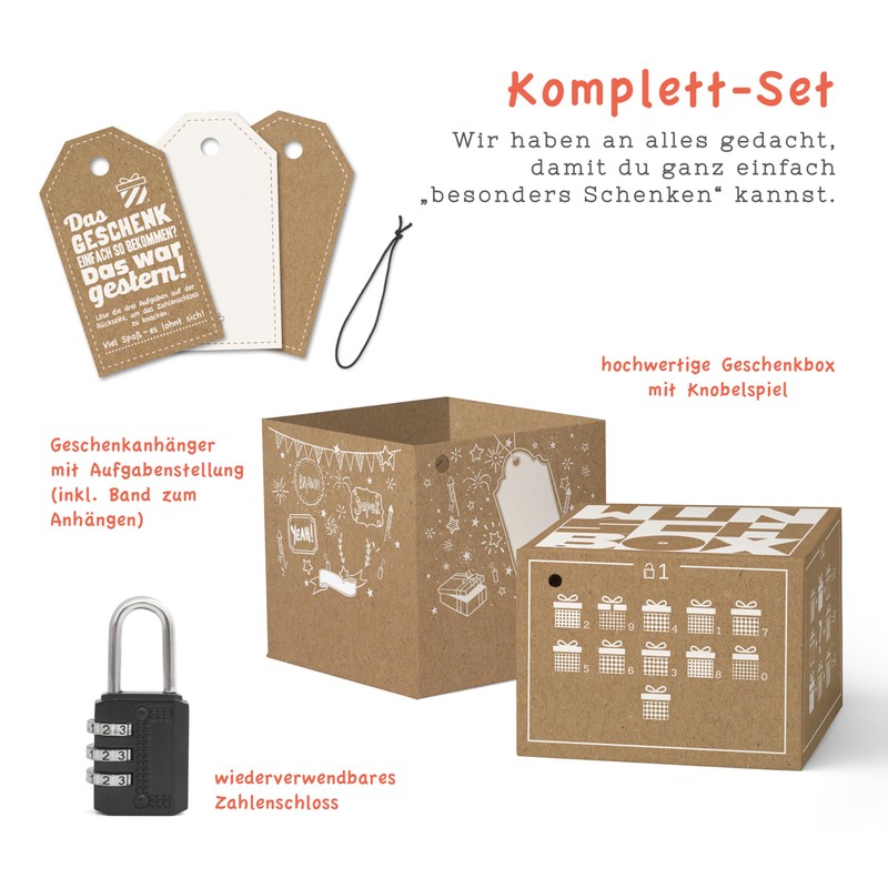 SURPRISA Gift Box, Puzzle Box, Wish Box - Creative Packaging