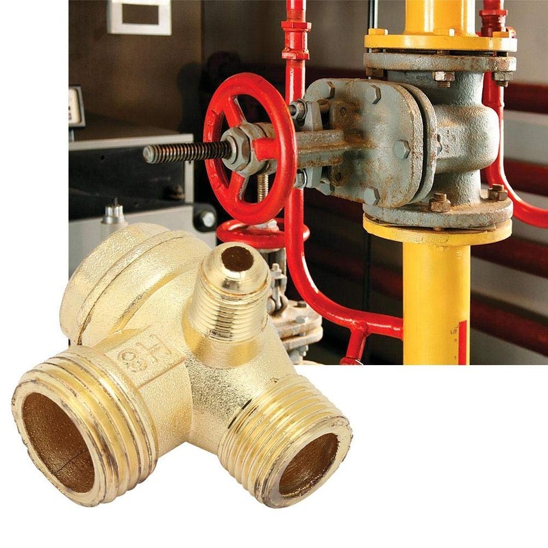 Broco 3 Way Threaded Air Compressor Check Valve Male Check