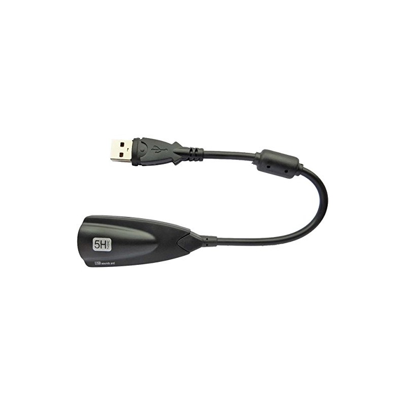 keepdrum USB-HA USB Audio Adapter with Microphone and Headphone Input