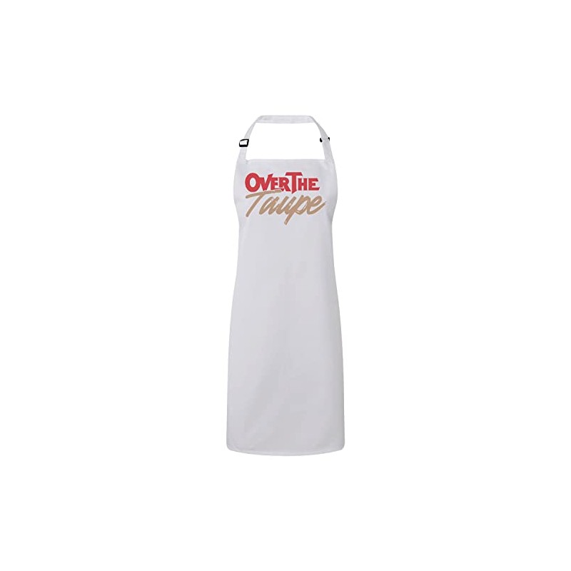 Fabulous Premium Kitchen Apron Over the Taupe Artistic Art Word