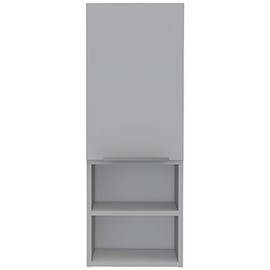 ZJMTOCYU Stylish and Functional Mila Bathroom Cabinet with Multiple Shelves, Space-Saving Design, Wall Mounted, White