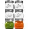 Ieavier 6PCS Wide Mouth Mason Jars 16oz with Airtight Lids